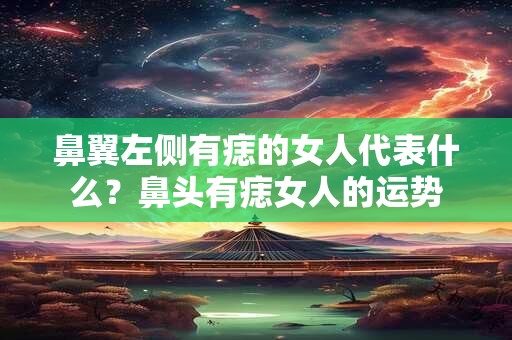 鼻翼左侧有痣的女人代表什么？鼻头有痣女人的运势