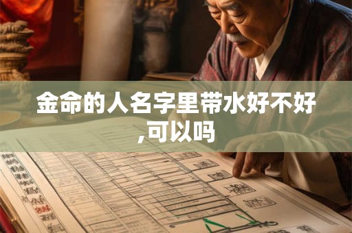 金命的人名字里带水好不好,可以吗 金命的人名字里带水好不好,可以吗