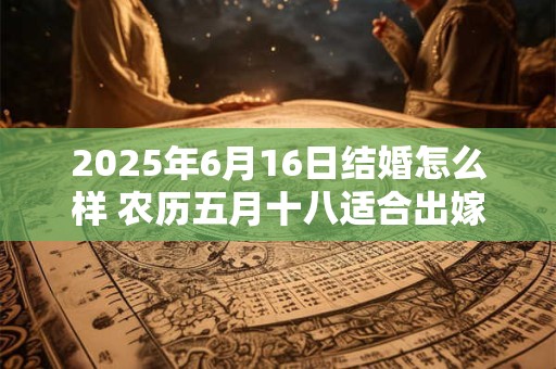 2025年6月16日结婚怎么样 农历五月十八适合出嫁娶亲吗