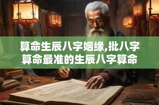 算命生辰八字姻缘,批八字算命最准的生辰八字算命