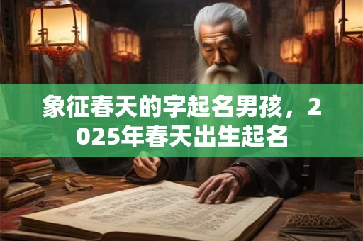 象征春天的字起名男孩，2025年春天出生起名