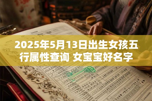 2025年5月13日出生女孩五行属性查询 女宝宝好名字合集