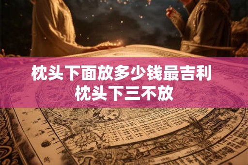枕头下面放多少钱最吉利 枕头下三不放