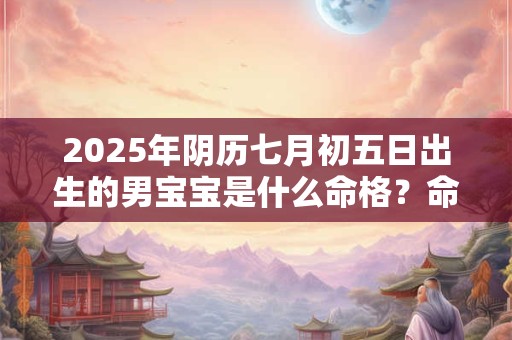2025年阴历七月初五日出生的男宝宝是什么命格？命运好吗