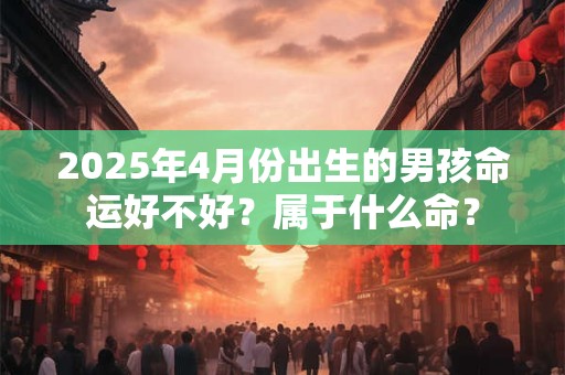 2026年4月份出生的男孩命运好不好？属于什么命？