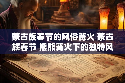蒙古族春节的风俗篝火 蒙古族春节 熊熊篝火下的独特风俗