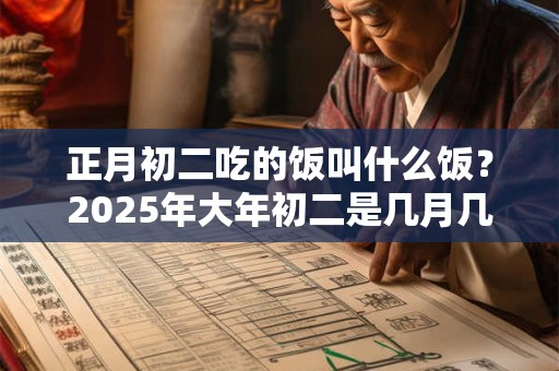 正月初二吃的饭叫什么饭？2025年大年初二是几月几号？