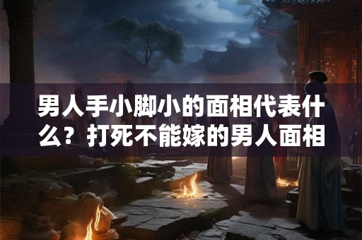 男人手小脚小的面相代表什么？打死不能嫁的男人面相