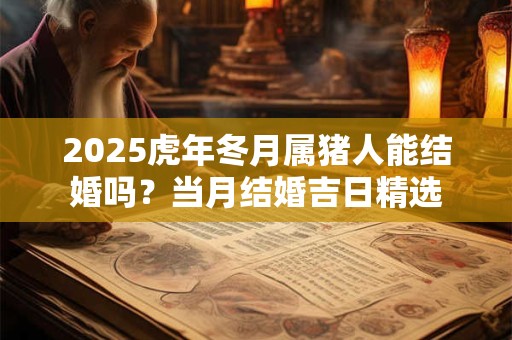 2025虎年冬月属猪人能结婚吗？当月结婚吉日精选