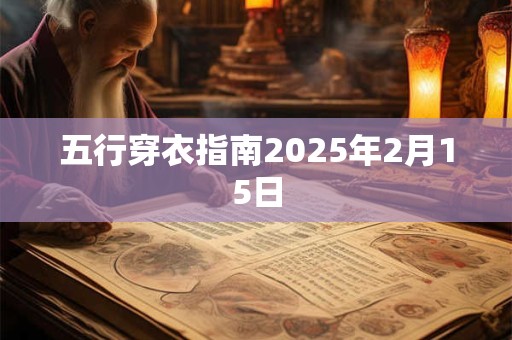 五行穿衣指南2025年2月15日
