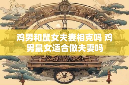 鸡男和鼠女夫妻相克吗 鸡男鼠女适合做夫妻吗