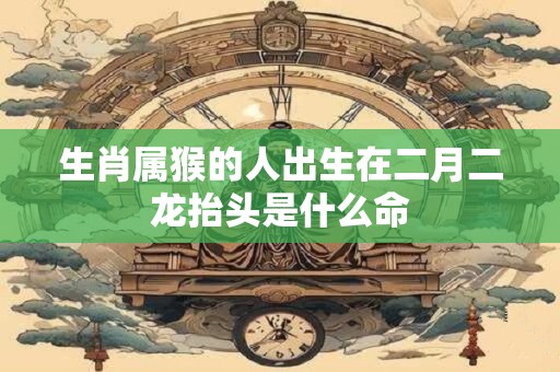 生肖属猴的人出生在二月二龙抬头是什么命