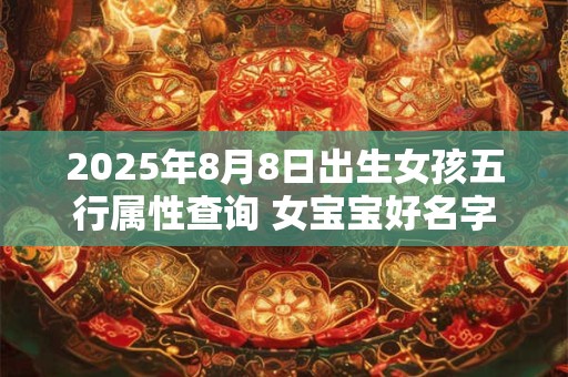 2025年8月8日出生女孩五行属性查询 女宝宝好名字合集