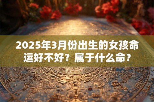 2025年3月份出生的女孩命运好不好？属于什么命？