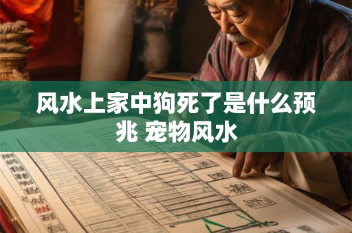 风水上家中狗死了是什么预兆 宠物风水