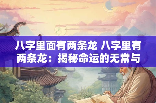 八字里面有两条龙 八字里有两条龙：揭秘命运的无常与神奇