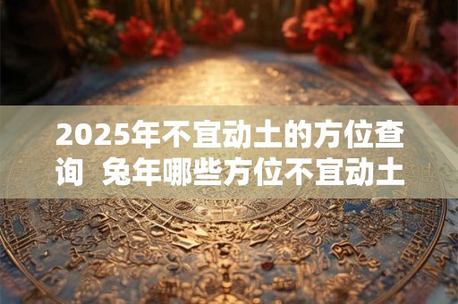 2025年不宜动土的方位查询  兔年哪些方位不宜动土