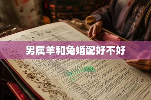 男属羊和兔婚配好不好