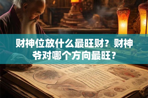 财神位放什么最旺财？财神爷对哪个方向最旺？