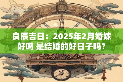 良辰吉日：2025年2月婚嫁好吗 是结婚的好日子吗？