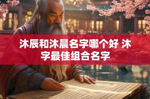 沐辰和沐晨名字哪个好 沐字最佳组合名字