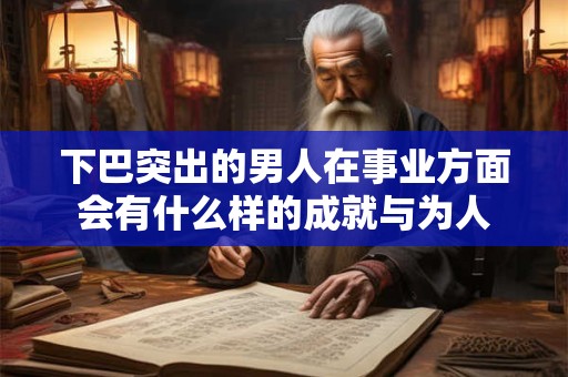 下巴突出的男人在事业方面会有什么样的成就与为人 下巴突出的男人在事业方面会有什么样的成就与为人