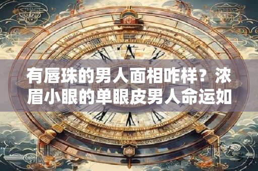 有唇珠的男人面相咋样？浓眉小眼的单眼皮男人命运如何