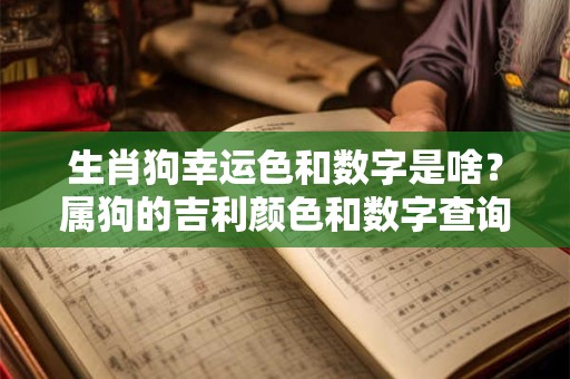 生肖狗幸运色和数字是啥？属狗的吉利颜色和数字查询