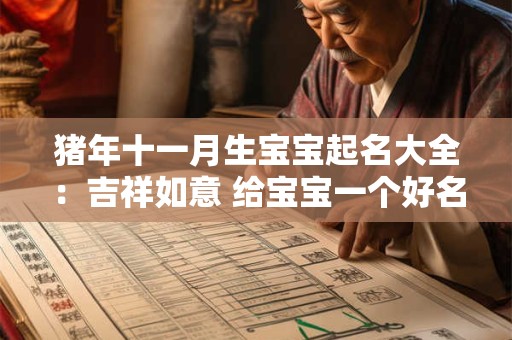 猪年十一月生宝宝起名大全：吉祥如意 给宝宝一个好名字