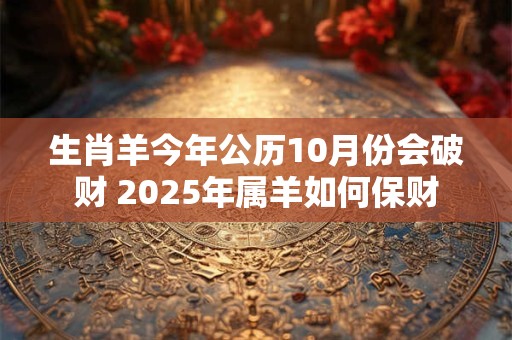 生肖羊今年公历10月份会破财 2025年属羊如何保财
