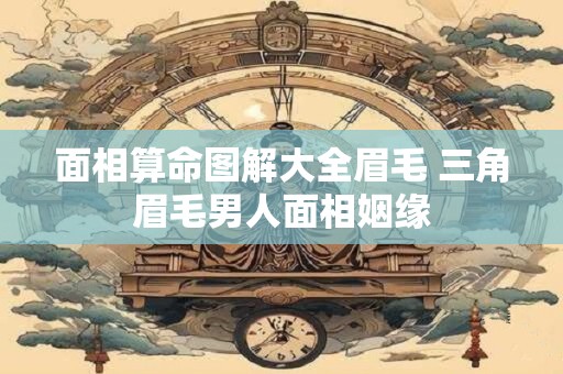 面相算命图解大全眉毛 三角眉毛男人面相姻缘