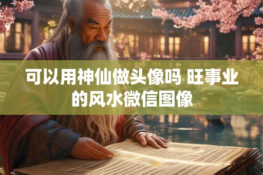 可以用神仙做头像吗 旺事业的风水微信图像