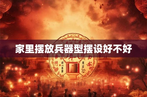家里摆放兵器型摆设好不好