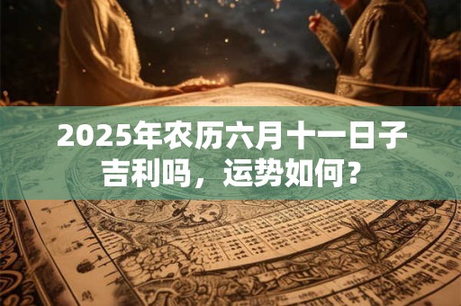 2026年农历六月十一日子吉利吗，运势如何？