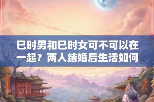 巳时男和巳时女可不可以在一起?两人结婚后生活如何 巳时男和巳时女可不可以在一起?两人结婚后生活如何