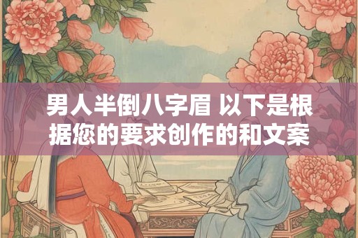 男人半倒八字眉 以下是根据您的要求创作的和文案