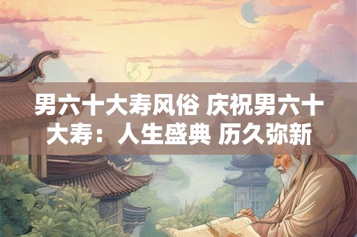 男六十大寿风俗 庆祝男六十大寿：人生盛典 历久弥新
