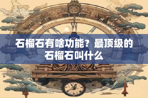 石榴石有啥功能？最顶级的石榴石叫什么