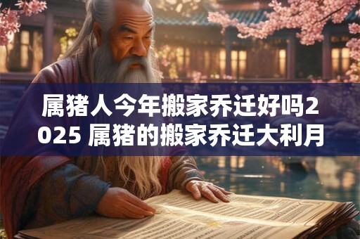 属猪人今年搬家乔迁好吗2025 属猪的搬家乔迁大利月