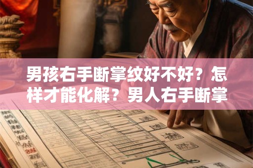 男孩右手断掌纹好不好？怎样才能化解？男人右手断掌性格
