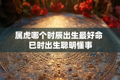 属虎哪个时辰出生最好命 巳时出生聪明懂事