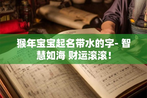 猴年宝宝起名带水的字- 智慧如海 财运滚滚！