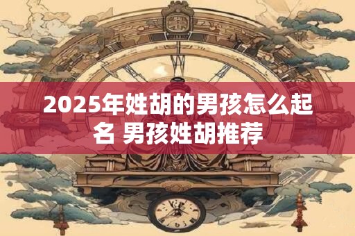 2025年姓胡的男孩怎么起名 男孩姓胡推荐