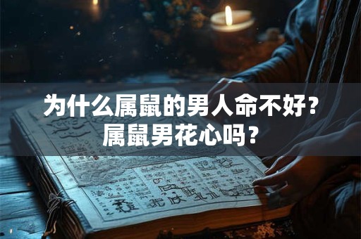 为什么属鼠的男人命不好？属鼠男花心吗？