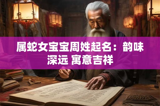 属蛇女宝宝周姓起名：韵味深远 寓意吉祥