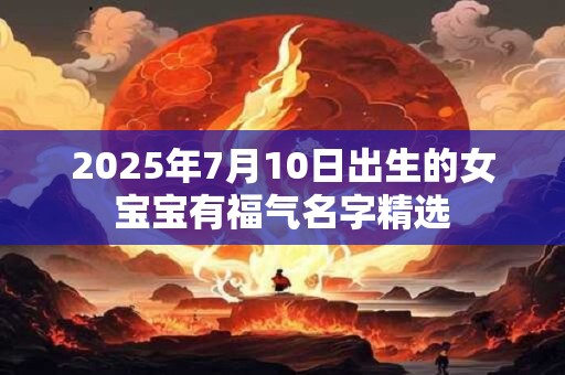 2025年7月10日出生的女宝宝有福气名字精选