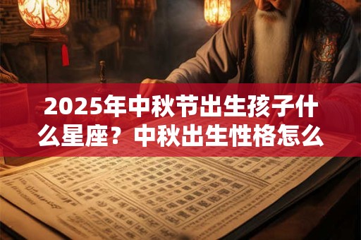 2025年中秋节出生孩子什么星座？中秋出生性格怎么样？