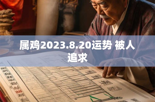 属鸡2023.8.20运势 被人追求