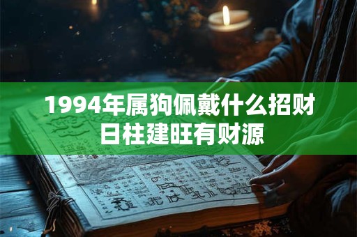 1994年属狗佩戴什么招财 日柱建旺有财源