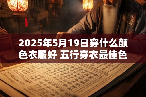 2025年5月19日穿什么颜色衣服好 五行穿衣最佳色